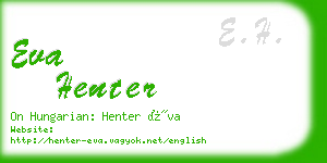 eva henter business card